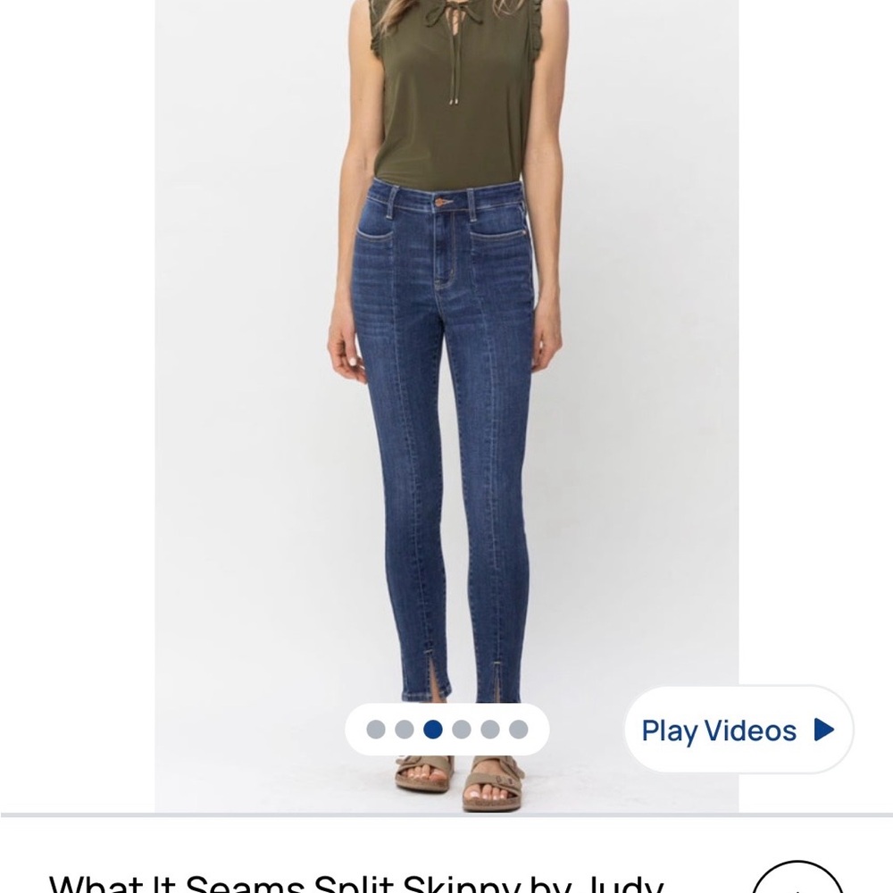 Judy Blue split Skinny jeans size 7/28